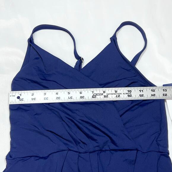 Lands’ End 1 Pc Swimsuit Skirt Woman’s Small Blue Straps New with Tags - Picture 8 of 11